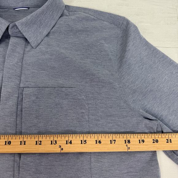 Kit + Ace Mens City Tech Long Sleeve Button Down Shirt Size Medium Performance - Picture 13 of 16